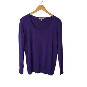 Dressbarn Sweater Ribbed Wrist and Waist
